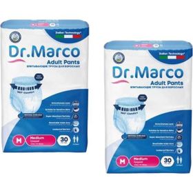 Dr. Marco Medium 30'lu 60 Adet Emici Külotlu Hasta Bezi