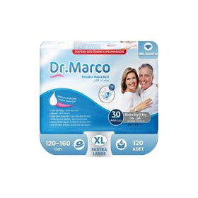 Dr. Marco Yetişkin XL 120-160 cm 30 Adet Hasta Bezi