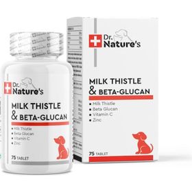 Dr Natures 75 Tablet Dog Mılk Thıstle Beta Glucan Köpeklerde Karaciğer Destekleyici