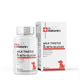 Dr Natures 75 Tablet Dog Mılk Thıstle Beta Glucan Köpeklerde Karaciğer Destekleyici