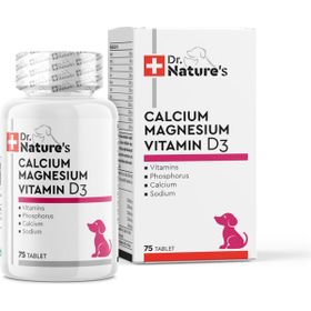 Dr. Nature's Dog 75 Tablet Calcium Magnezyum Köpek Kalsiyum Eklem Destekleyici Besin Takviyesi