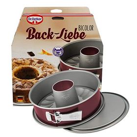 Dr. Oetker 1695 26 cm Back-Liebe Bicolor Kelepçeli Çift Tabanlı Borulu Kek Kalıbı