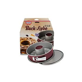 Dr. Oetker 1695 26 cm Back-Liebe Bicolor Kelepçeli Çift Tabanlı Borulu Kek Kalıbı