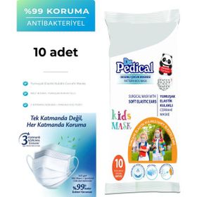 Dr.Pedical 10 Adet Yumuşak Elastik Kulaklı Çocuk Maskesi