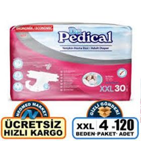 Dr.Pedical 120 Adet XXL Belbantlı Hasta Bezi