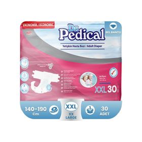 Dr.Pedical Belbantlı Tekstil Yüzey Ekstra Large 2XL 30'lu Hasta Bezi