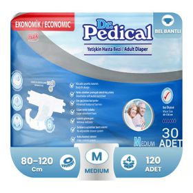 Dr.Pedical Belbantlı Yetişkin Medium 4x30 Adet Hasta Bezi