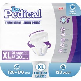 Dr.Pedical Emici Külot Ekstra Büyük XL 120 Adet Yetişkin Hasta Bezi