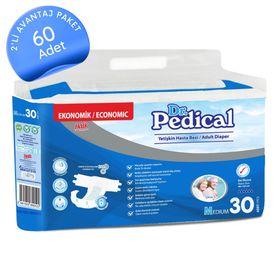 Dr.Pedical Orta (M) 60 Adet Eco Belbantlı Hasta Bezi