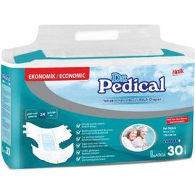 Dr.Pedical Tekstil Yüzey Large Bel Bantlı 30'lu Hasta Bezi