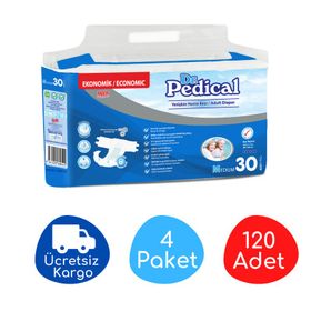 Dr.Pedical Tekstil Yüzeyli Medium 30'lu 120 Adet Hasta Bezi