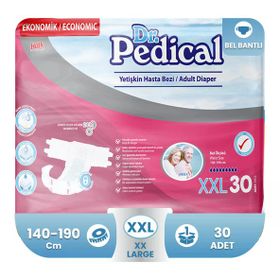 Dr.Pedical XXLarge Bel Bantlı 30'lu Hasta Bezi