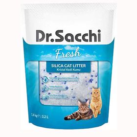 Dr.Sacchi 1.4 kg 3.2 lt Silika Kristal Kedi Kumu