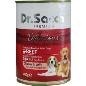 Dr. Sacchi 10x400 gr Sığır Etli Köpek Konservesi
