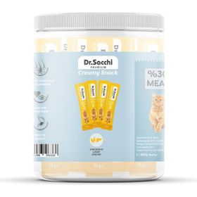 Dr.Sacchi 14 gr 30'lu Kavanoz Creamy Snack Chicken Liver Sıvı Kedi Ödülü