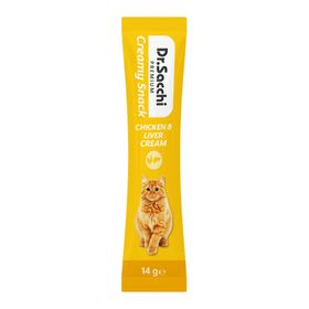 Dr.Sacchi 14 gr Creamy Snack Chicken Liver Sıvı Kedi Ödülü