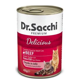 Dr. Sacchi 3x400 gr Konserve Sığır Etli Kedi Konservesi
