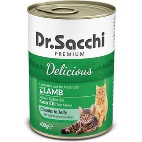 Dr. Sacchi 400 gr Kuzu Etli Kedi Konservesi