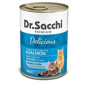 Dr. Sacchi 400 gr Somonlu Kedi Konservesi