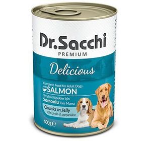 Dr.Sacchi 400 Gr Somonlu Köpek Konservesi