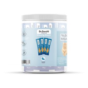 Dr.Sacchi Creamy Snack Salmon 14 gr 30'lu Kavanoz Sıvı Kedi Ödülü