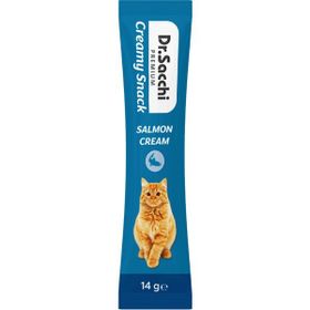 Dr.Sacchi Creamy Snack Salmon 14 gr Sıvı Kedi Ödülü