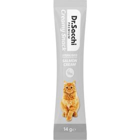 Dr.Sacchi Creamy Snack Sterilised Salmon 14 gr Sıvı Kedi Ödülü