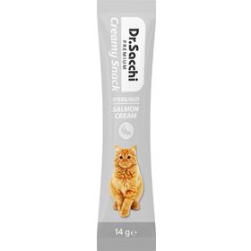 Dr.Sacchi Creamy Snack Sterilised Salmon 14 gr Sıvı Kedi Ödülü