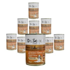 Dr. Sacchi Delicious Tavuk ve Hindi Etli 24x400 gr Köpek Konservesi