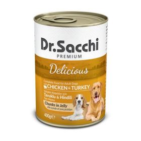 Dr.Sacchi Hindi Etli Tavuklu 400 gr Yetişkin Köpek Maması