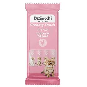 Dr.Sacchi Kitten Creamy Snack Tavuk Etli 4x14 gr Sıvı Yavru Kedi Ödülü