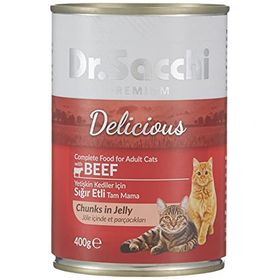 Dr.Sacchi Konserve Sığır Etli 400 gr Kedi Maması
