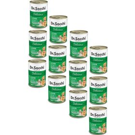Dr.Sacchi Kuzu Etli 12x400 gr Köpek Konservesi