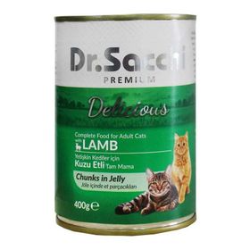 Dr.Sacchi Kuzu Etli 24x400 gr Kedi Konserve