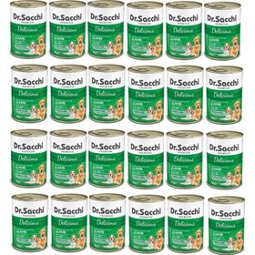 Dr.Sacchi Kuzu Etli 24x400 gr Yetişkin Konserve Köpek Maması