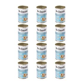 Dr.Sacchi Kuzulu 12x400 gr Yavru Konserve Köpek Maması