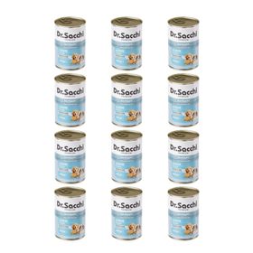 Dr.Sacchi Kuzulu 12x400 gr Yavru Konserve Köpek Maması