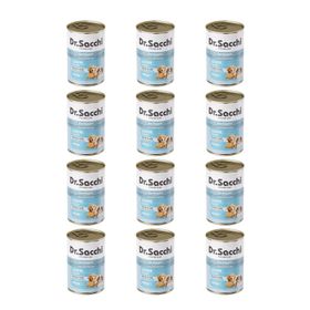 Dr.Sacchi Kuzulu 12x400 gr Yavru Konserve Köpek Maması