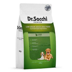 Dr.Sacchi Premium 1.5 kg Düşük Tahıllı Kuzu Etli Yetişkin Köpek Maması