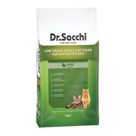 Dr.Sacchi Premium 10 kg Düşük Tahıllı Kuzu Yetişkin Kedi Maması