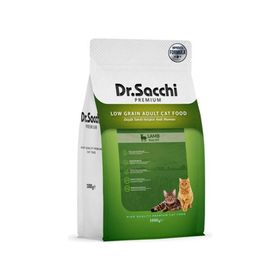 Dr.Sacchi Premium Düşük Tahıllı Kuzulu 1 kg Kedi Maması
