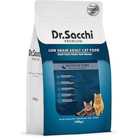 Dr.Sacchi Premium Düşük Tahıllı Ton ve Somon Balıklı 1 kg Yetişkin Köpek Maması