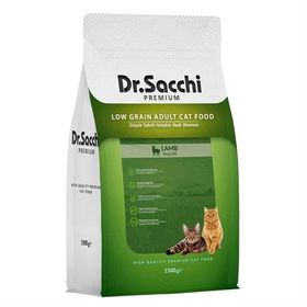 Dr.Sacchi Premium Kuzu Etli Düşük Tahıllı 1,5 kg Yetişkin Kedi Maması