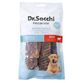 Dr.Sacchi Premium Sığır Eti Şeritli Tahılsız 100 gr Köpek Ödülü