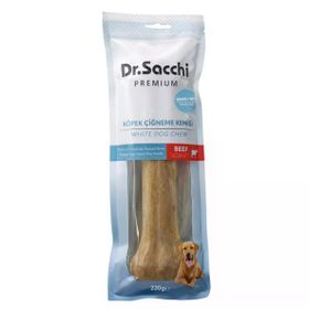 Dr.Sacchi Premium Sığır Etli Doğal Sığır Derisi Press Kemik Tahılsız 10 inç 220-240 gr Köpek Ödülü
