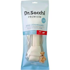 Dr.Sacchi Premium Sığır Etli Sığır Derisi Genişletilmiş Düğüm Kemik Tahılsız 10-11 inç 220-230 gr Köpek Ödülü