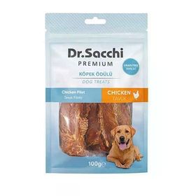 Dr.Sacchi Premium Tavuk Fileto Tahılsız 100 gr Köpek Ödülü