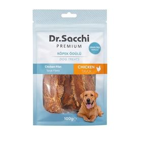 Dr.Sacchi Premium Tavuk Fileto Tahılsız 100 gr Köpek Ödülü
