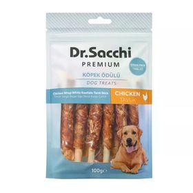 Dr.Sacchi Premium Tavuk Sargılı Kemik 100 gr Köpek Ödülü