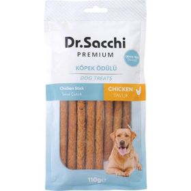Dr.Sacchi Premium Tavuklu Çubuk Tahılsız 5 inç 11-13 gr 10'lu Köpek Ödülü